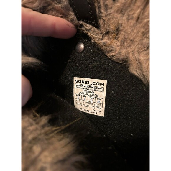 Sorel Joan of Arctic Snow Brown Waterproof Leather Womens‎ Boots NL2429 Size 6 - Picture 8 of 8